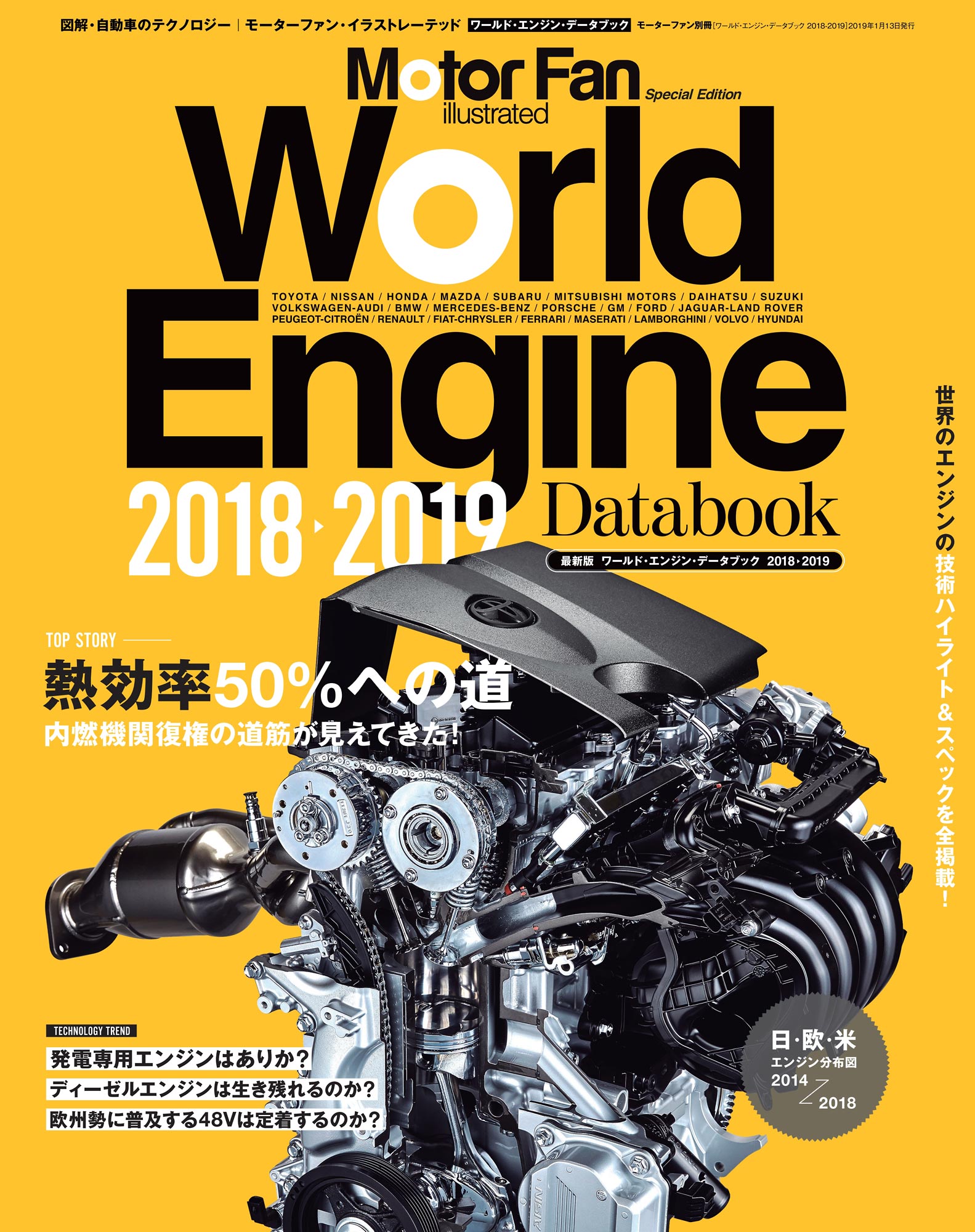 Motor Fan illustrated|特別編集|World Engine Databook 2018 - 2019